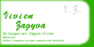 vivien zagyva business card